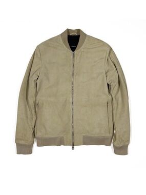 J.Lindeberg Suede Bomber Jacket - Beige